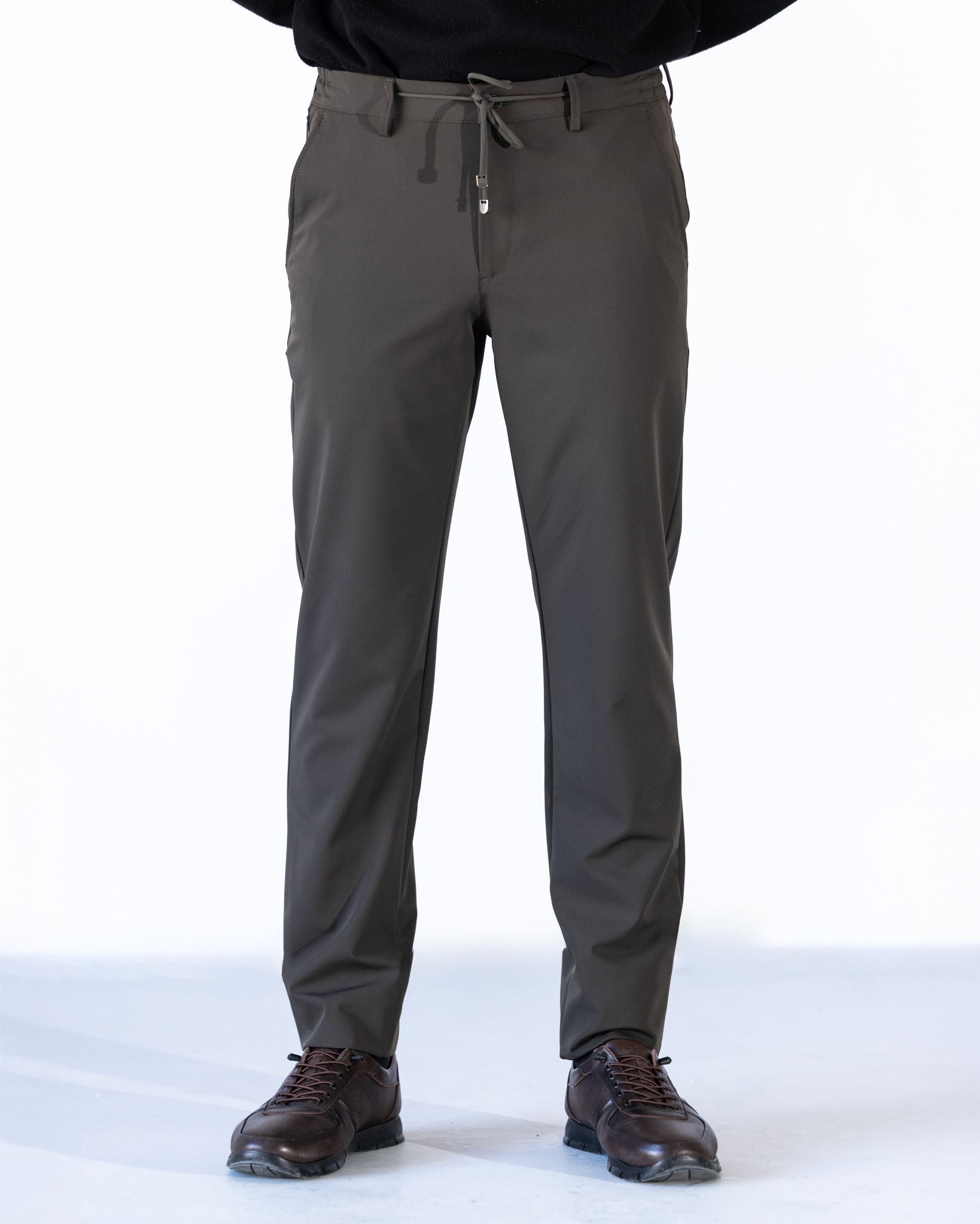 Erkek Pantolon Jogger Fermuarlı Cep Haki